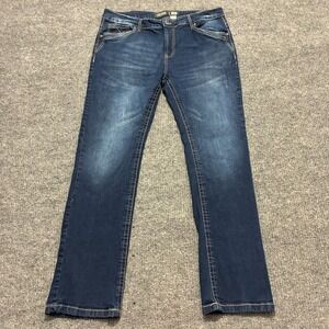 Cultura Mens Straight Fit Jeans‎ Size 36 Blue Denim Cotton Stretch Mid Rise